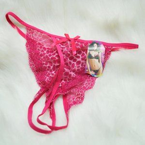 🍑 Leopard Crotchless Panties Temptation Open Crotch 🍑